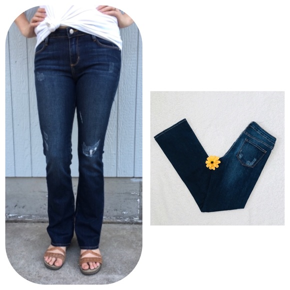 just black bootcut jeans